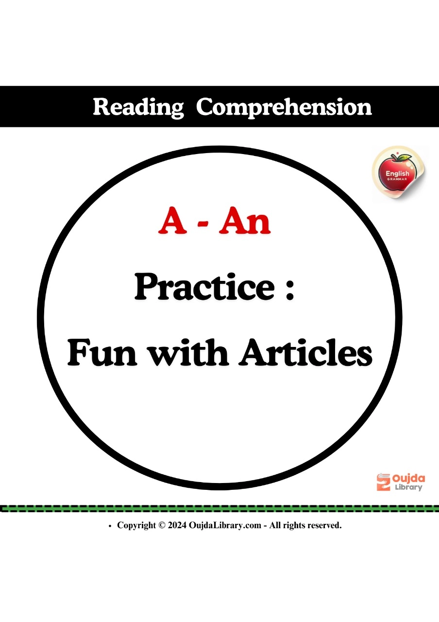 A - An Practice: Fun with Articles.