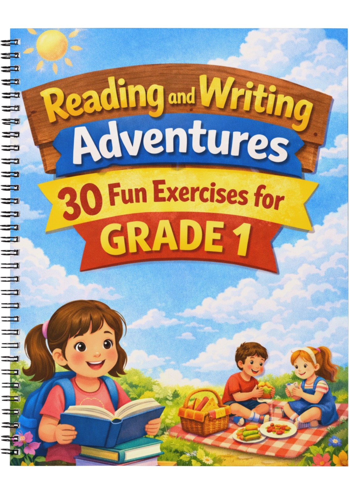 Reading and Writing Adventures: 30 Fun Exercises for Grade 1