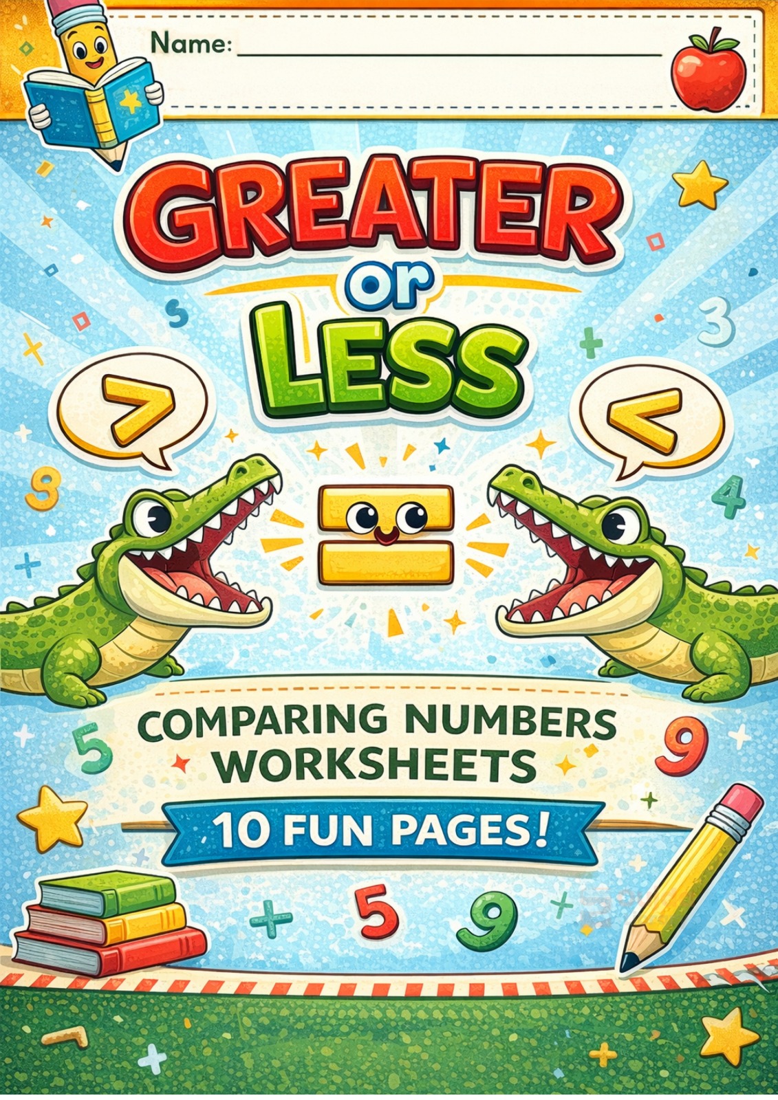 Comparing Numbers Made Easy Greater, Less, and Equal Worksheets