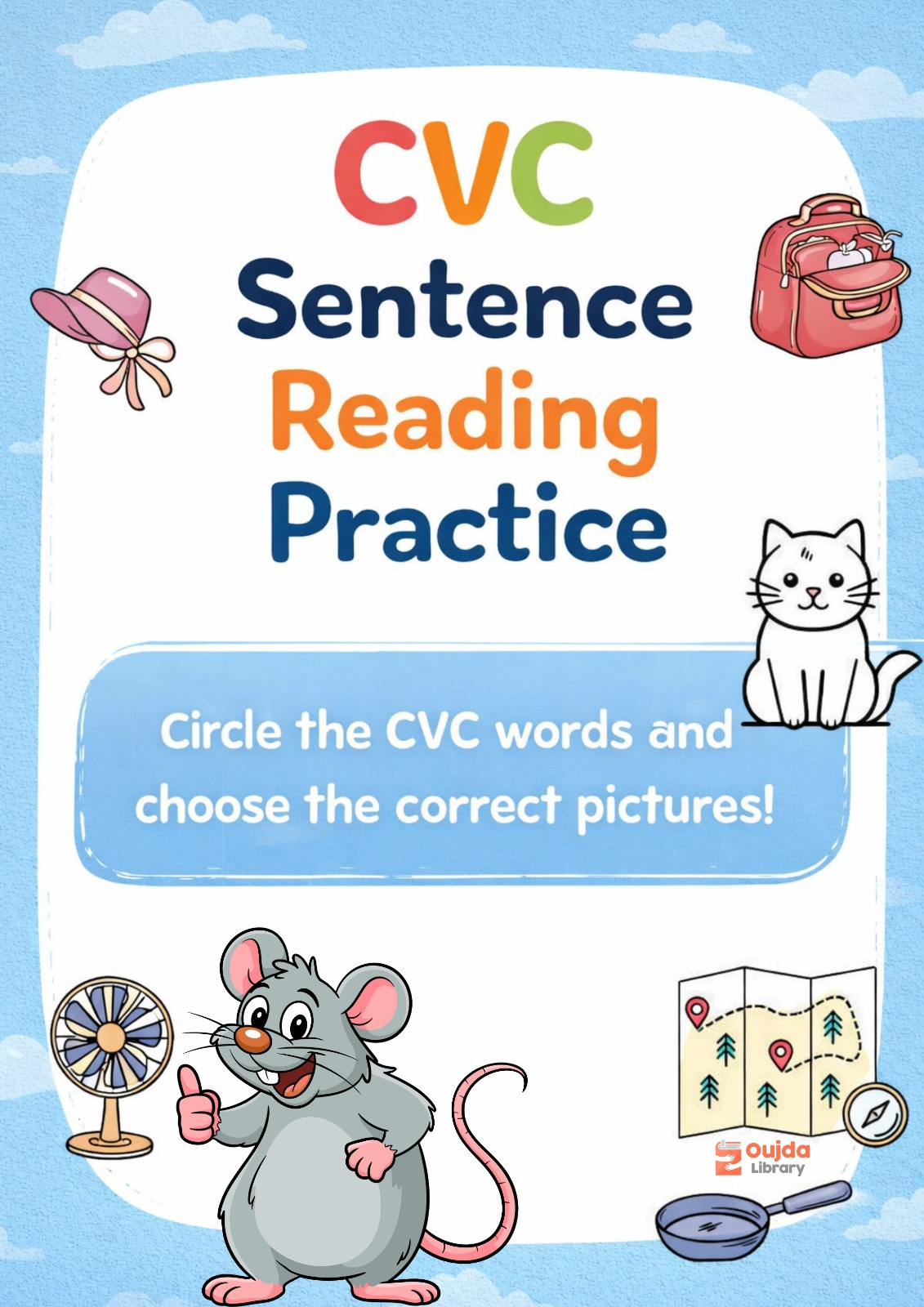 CVC Sentence Reading Practice – Fun Worksheets for Kids