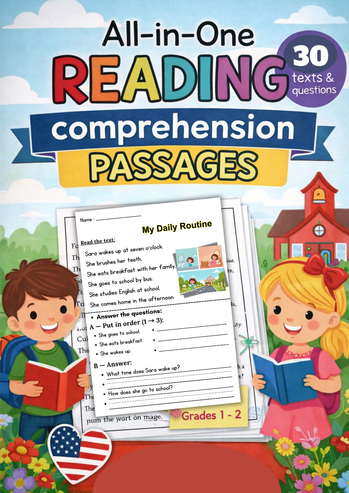 30 Reading Passages with Text-Based Questions | Early Readers