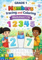 Numbers Tracing and Coloring Worksheet.