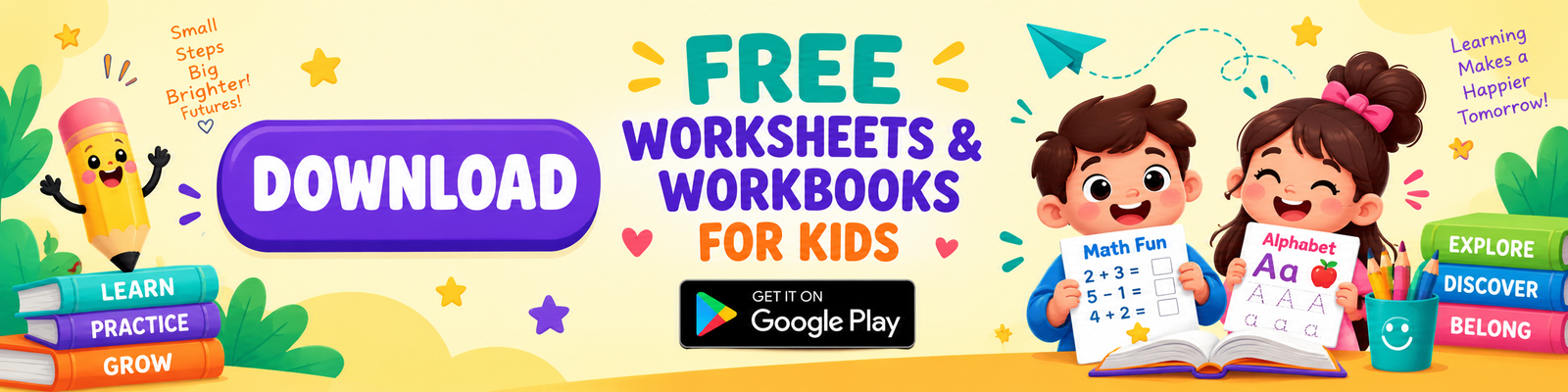 Download Worksheets Banner